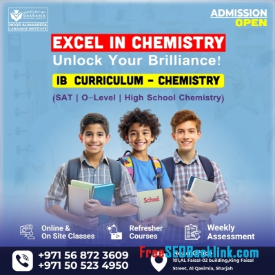 IB Curriculum Chemistry Classes in Sharjah Al Qasimia Call 0568723609