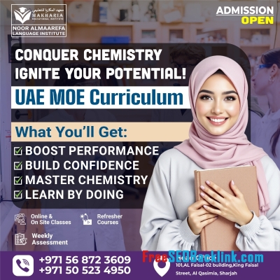 Sharjah Chemistry Classes UAE MOE Curriculum Call 0568723609