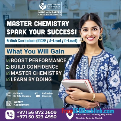 IGCSE & A-Level Chemistry Made Easy in Sharjah Call 0568723609