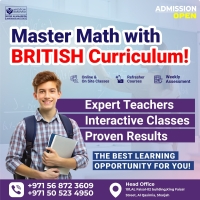 British Curriculum Math Classes in Sharjah Enroll Now Call 0568723609