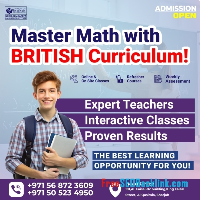British Curriculum Math Classes in Sharjah Enroll Now Call 0568723609