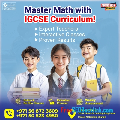 Excel in Math with IGCSE Curriculum  Sharjah’s Best InstituteCall 0568